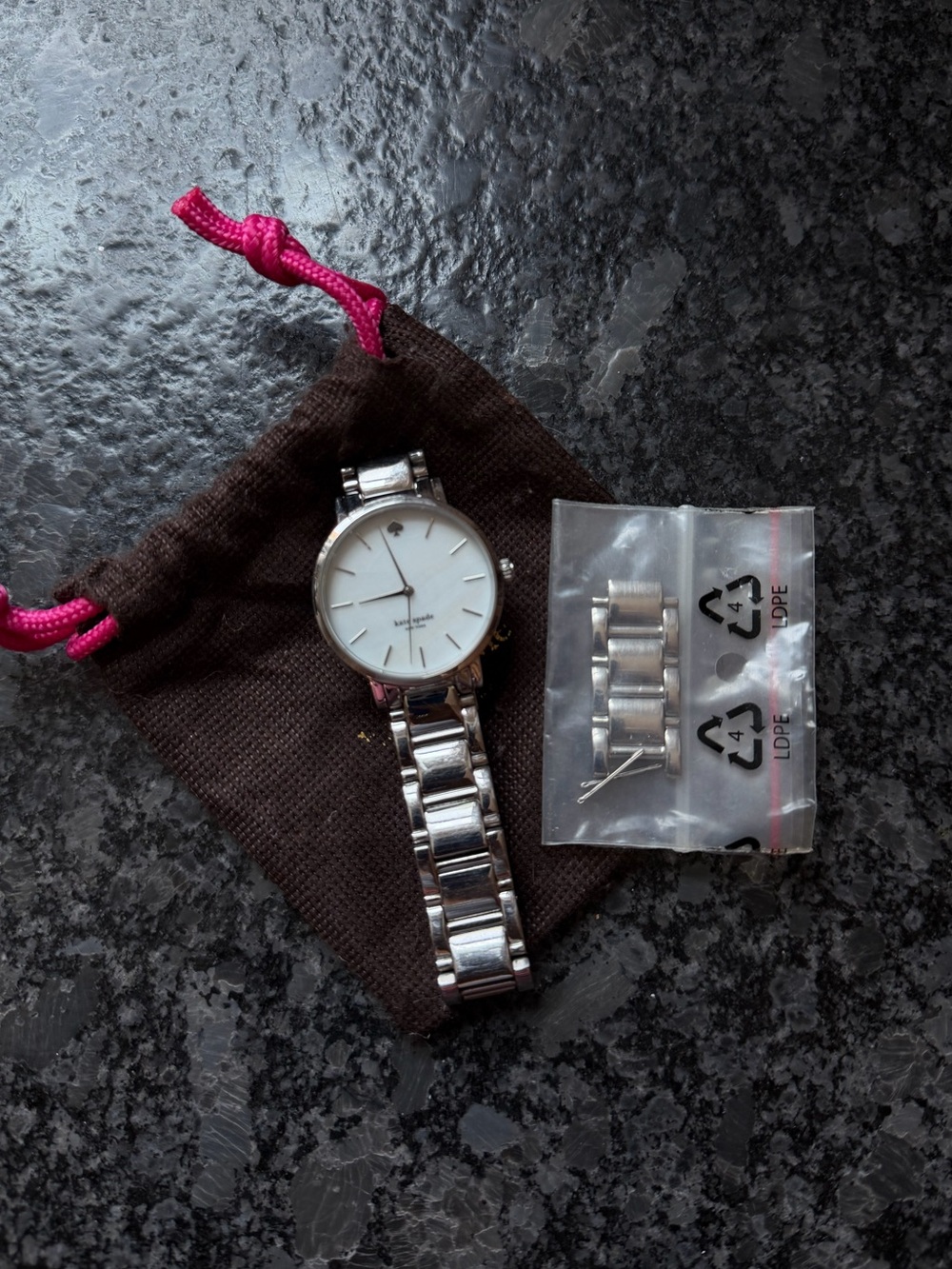 kate spade Silver Bracelet Watch with White Dial